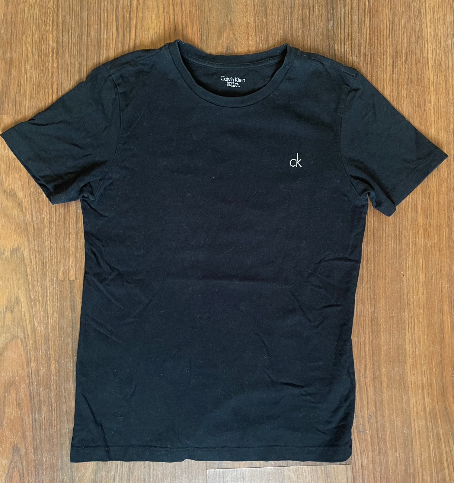Calvin klein t-shirt zwart, 140/152, Ophalen of Verzenden, Zo goed als nieuw, Jongen of Meisje, Shirt of Longsleeve