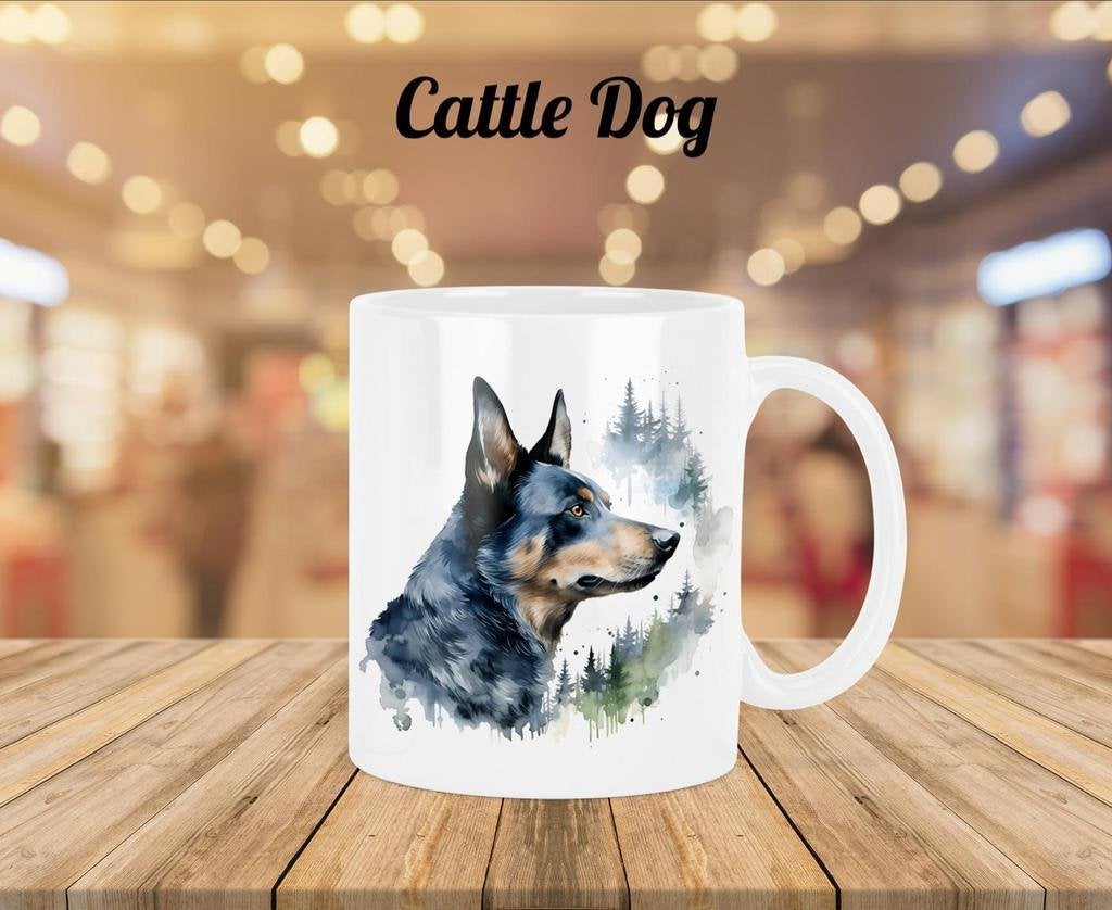Cattle Dog Profiel mok, Verzenden, Nieuw, Overige stijlen, Kop(pen) en/of Schotel(s)