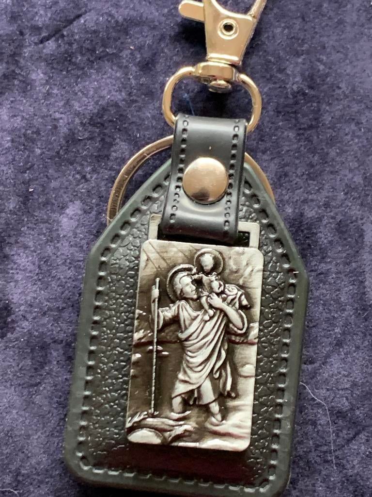 Sleutelhanger met Sint Christoffel afbeelding, Verzamelen, Religie, Nieuw, Christendom | Katholiek, Overige typen, Verzenden