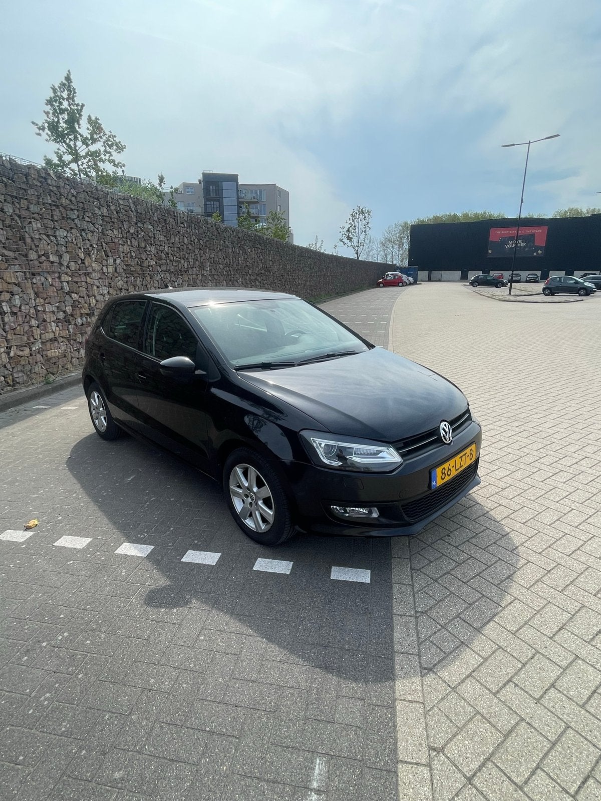 Volkswagen Polo 1.2 TSI 77KW DSG 2010 Zwart, Stof, 40 €/maand, Zwart, 4 cilinders