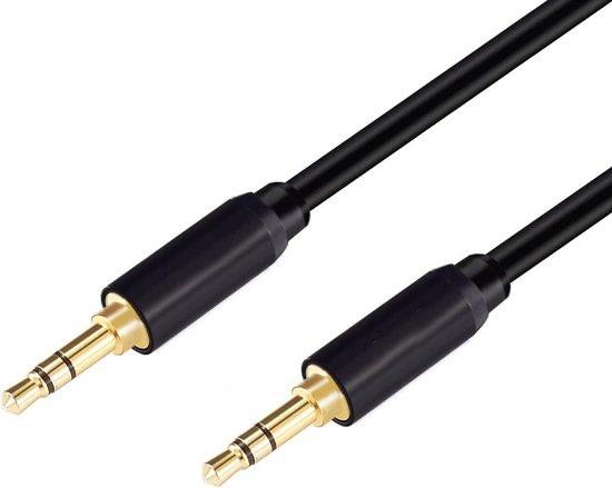 AUDIOJACK / AUX kabel 3.5 mm stereokabel | audiokabel | 1 m., Verzenden, Nieuw, Minder dan 2 meter, Luidsprekerkabel