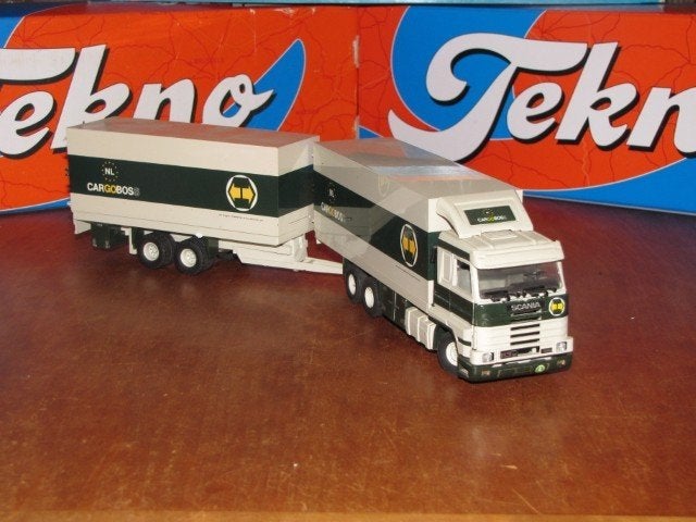 Tekno Scania streamline Cargoboss., Ophalen of Verzenden, Nieuw, Bus of Vrachtwagen, Tekno