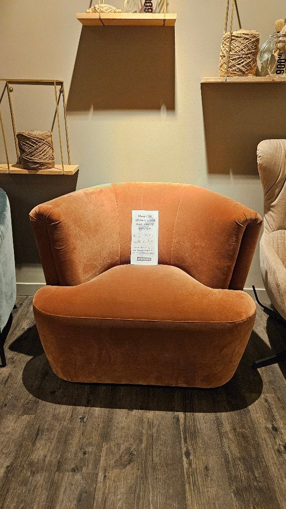 Prominent showroommodel fauteuil Tulum, Ophalen, 75 tot 100 cm, Zo goed als nieuw, 75 tot 100 cm
