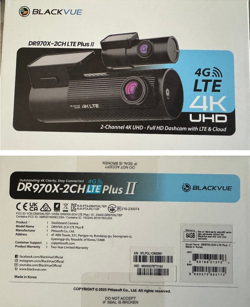 Blackvue dr970x-2ch lte plus 4k uhd dashcam, Ophalen of Verzenden
