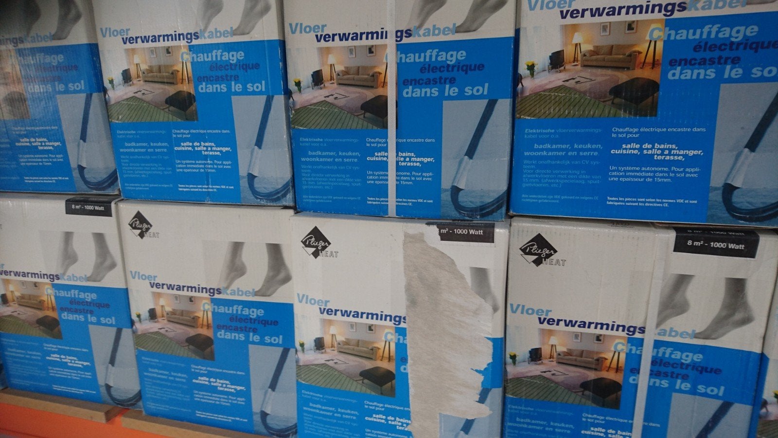 electrische vloerverwarming 8m2, Ophalen of Verzenden, Nieuw, Minder dan 60 cm, Minder dan 30 cm