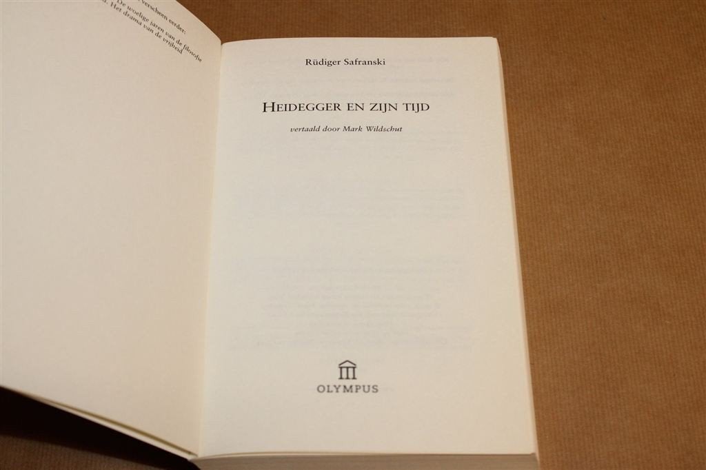 Heidegger en zijn Tijd — Safranski, 2002, Boeken, Ophalen of Verzenden, Zo goed als nieuw