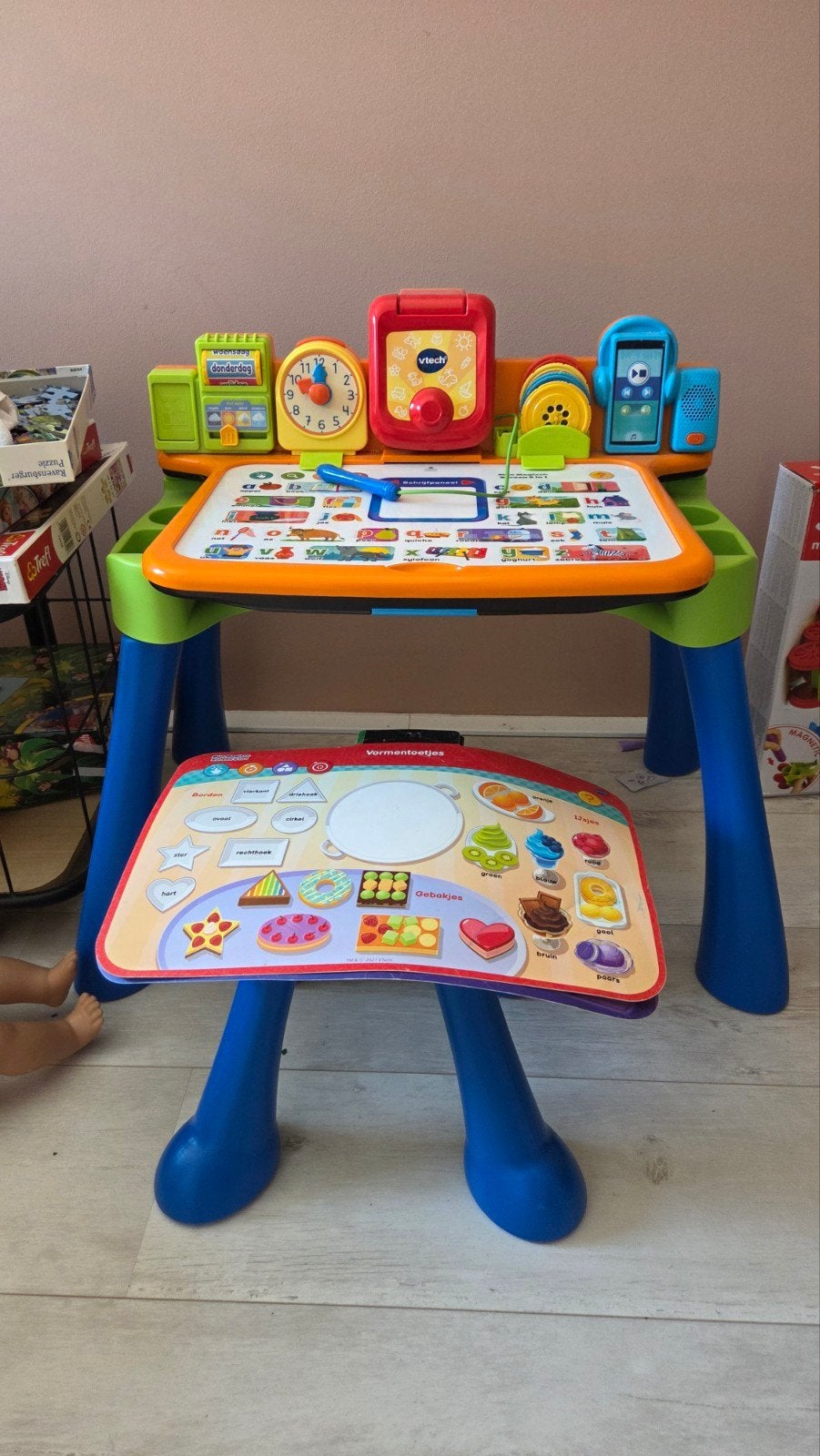 VTech Magisch Speel- en Leercentrum - Interactieve Tafel, Ophalen of Verzenden, Gebruikt, Taal en Lezen, Met licht