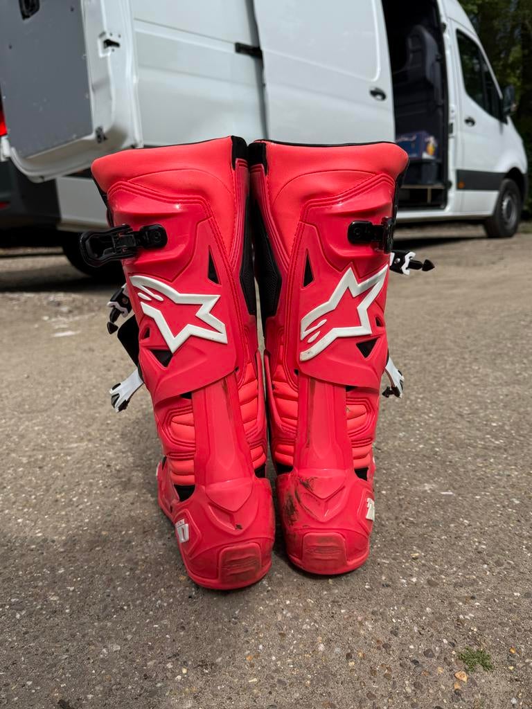 Alpinestars Tech 10 crosslaarzen pink, Motoren, Kleding | Motorkleding, Ophalen of Verzenden, Tweedehands, Heren, Laarzen