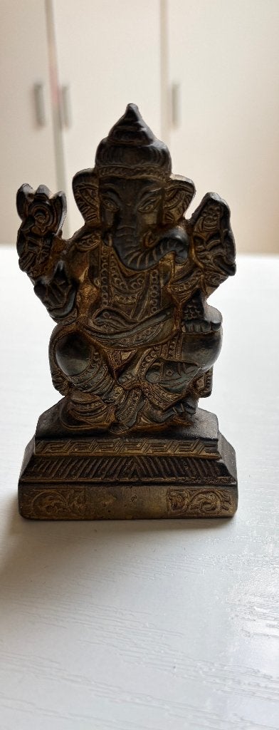 Ganesha beeld, Minder dan 20 cm, Ophalen of Verzenden, Brons, Beeld