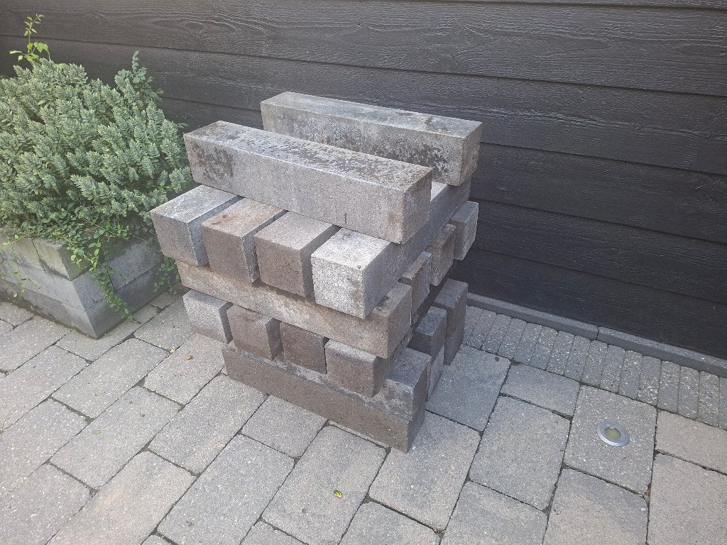 Muurblok muurelement stapel blokken betonblokken, Tuin en Terras, Biels, Ophalen of Verzenden, Zo goed als nieuw, Beton