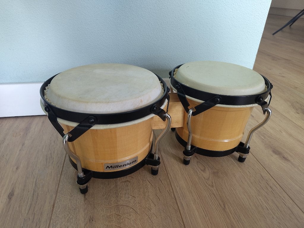 Bongo Millenium inclusief draagtas, Muziek en Instrumenten, Percussie, Ophalen, Gebruikt, Trommel
