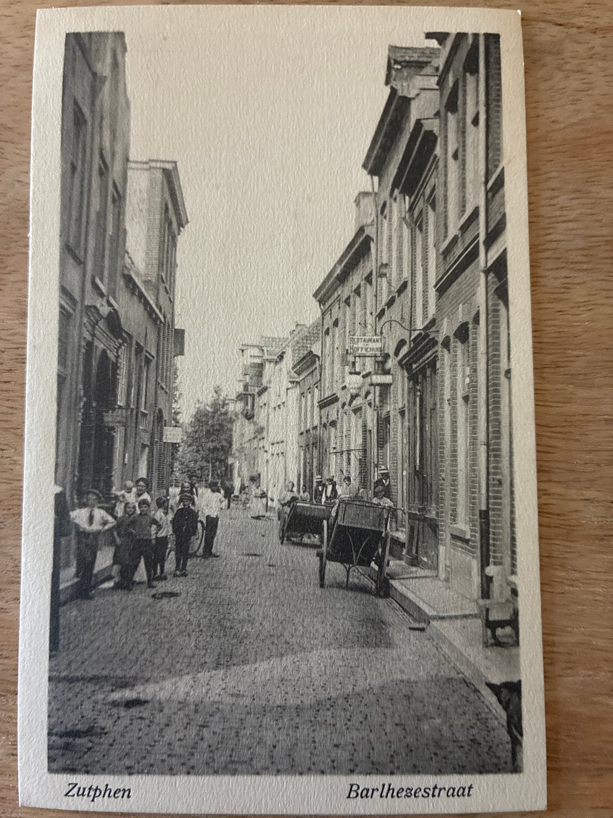 Zutphen Barlhezestraat - Oude Ansichtkaart, Ophalen of Verzenden, 1920 tot 1940, Ongelopen, Gelderland