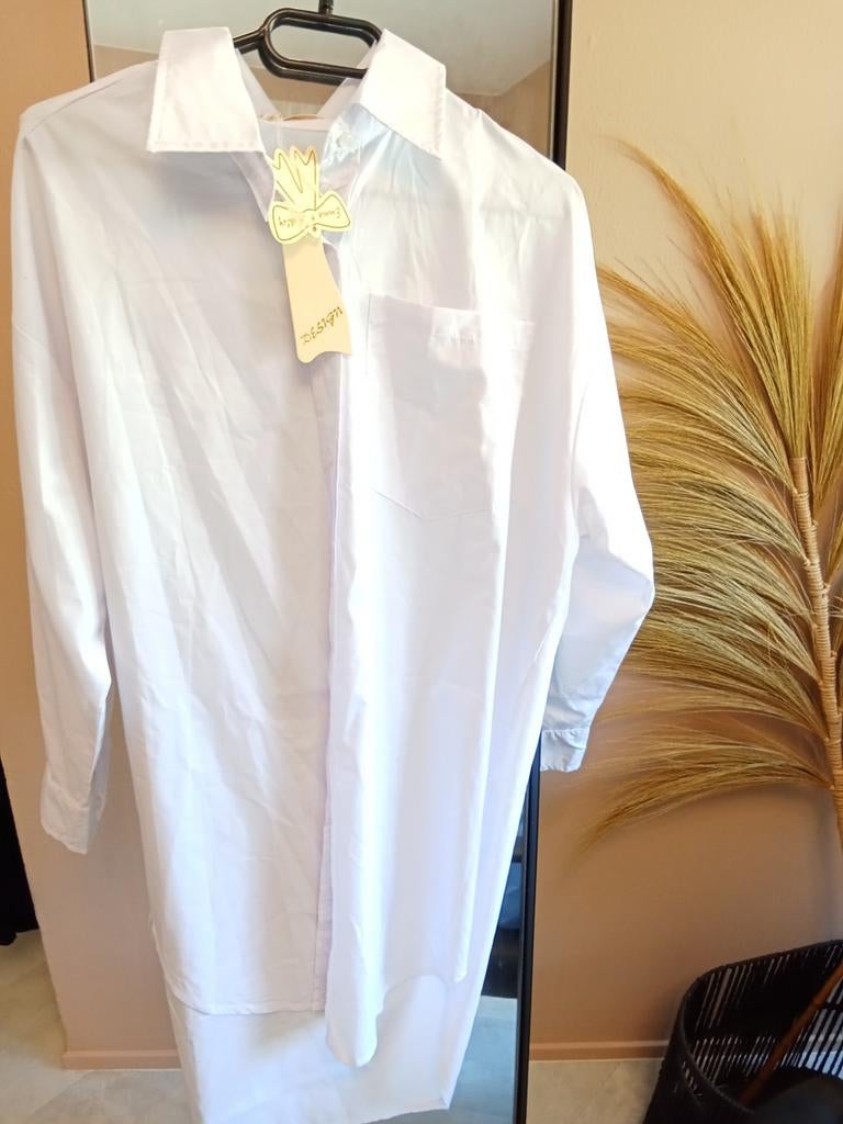Witte blouse jurk Emma & Ashley nieuw, Ophalen of Verzenden