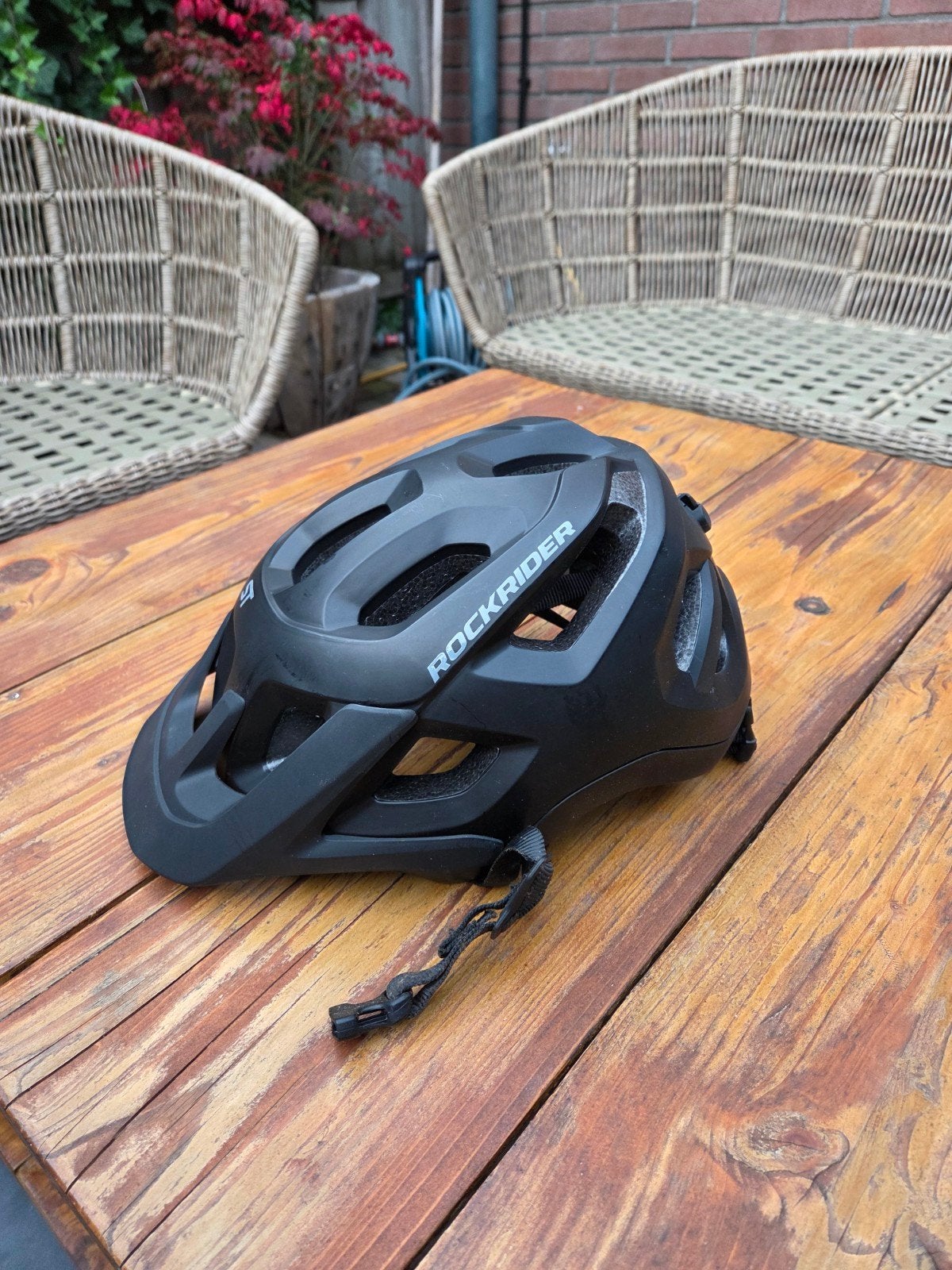 Rockrider mountainbike helm - Zwart, Ophalen of Verzenden, Overige maten, Heer of Dame, Rockrider