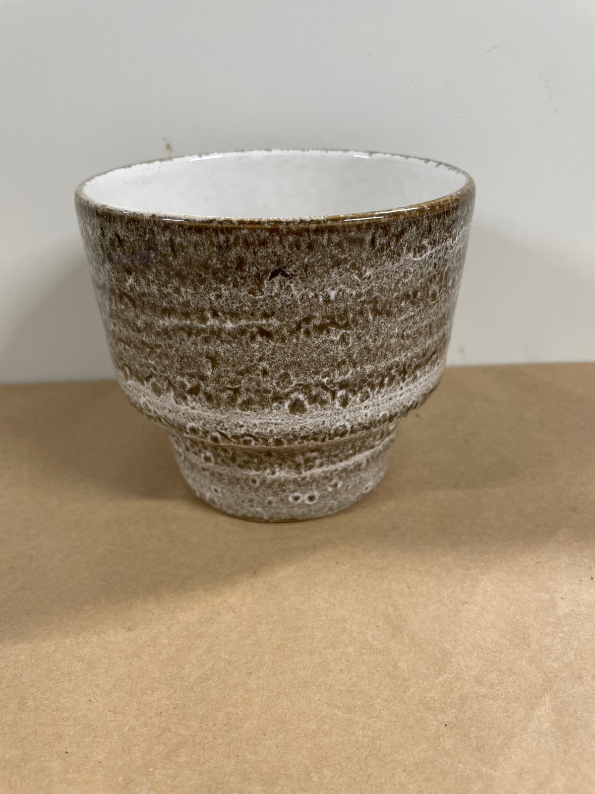 Mooie bruine pot/kruik, Gebruikt, Porselein of Keramiek, Rond, Pot of Kruik