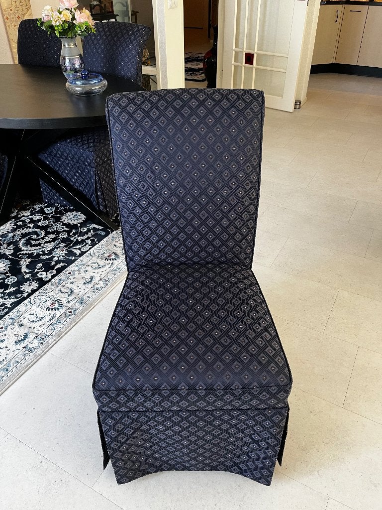 Eetkamer stoelen, Ophalen, Gebruikt, Blauw, Vier