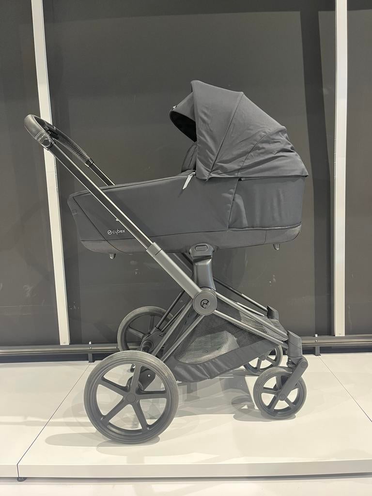Cybex Priam 4 Kinderwagen Sepia Black - Matt Black, Ophalen, Zo goed als nieuw, Overige merken, Zonnekap