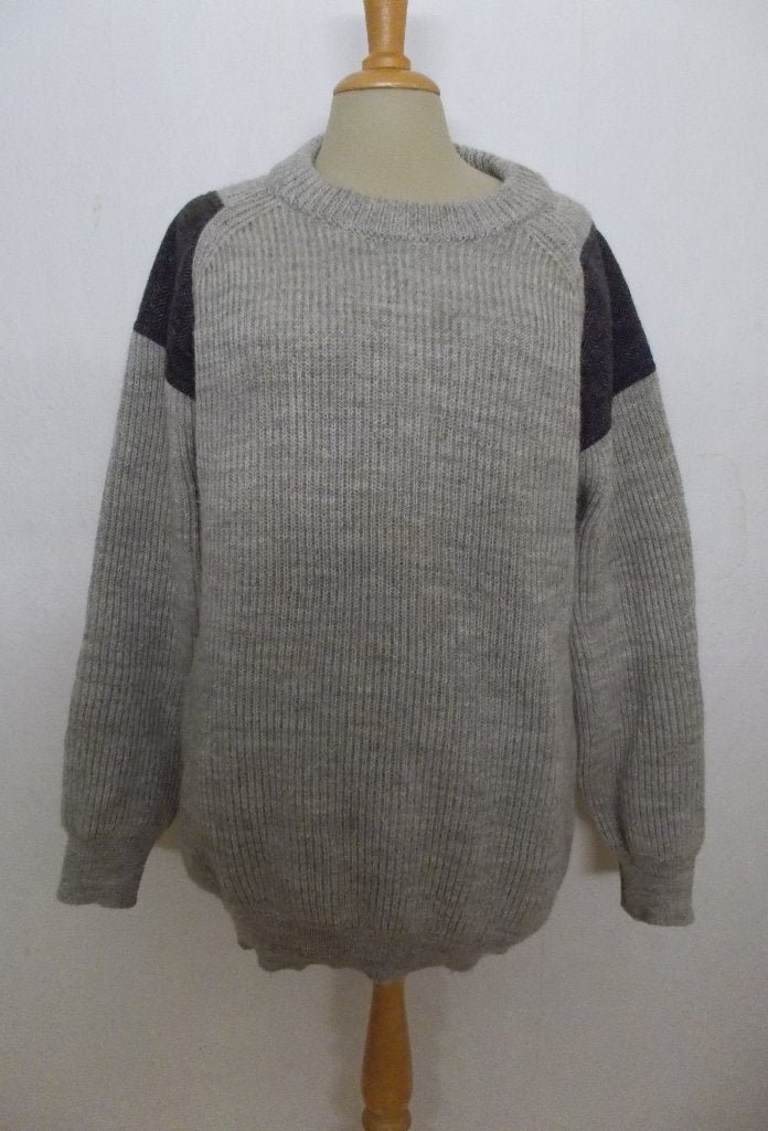 Stoere bruine 100% wol unisex trui van British Wool! L, Kleding | Dames, Truien en Vesten, Verzenden, Zo goed als nieuw, Maat 42/44 (L)