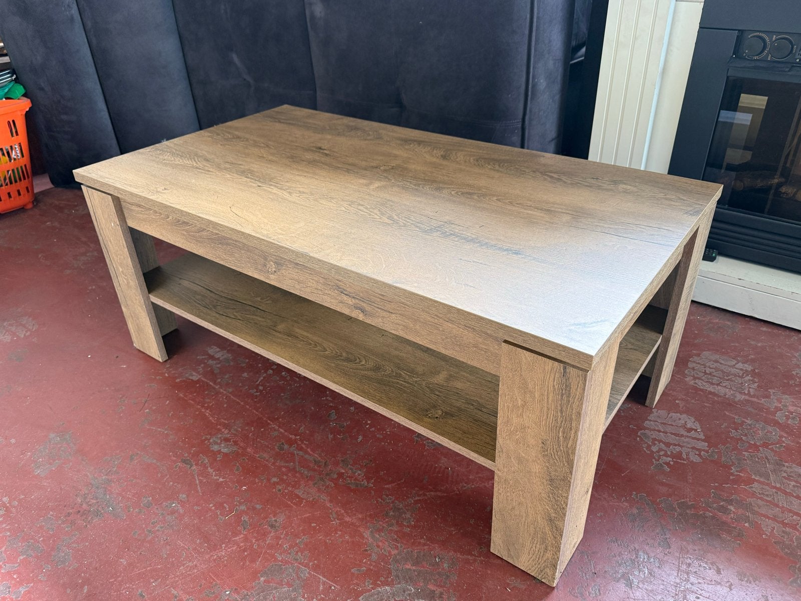 Salontafel Hout, Huis en Inrichting, Tafels | Salontafels, Ophalen, Gebruikt, 100 tot 150 cm, 50 tot 100 cm