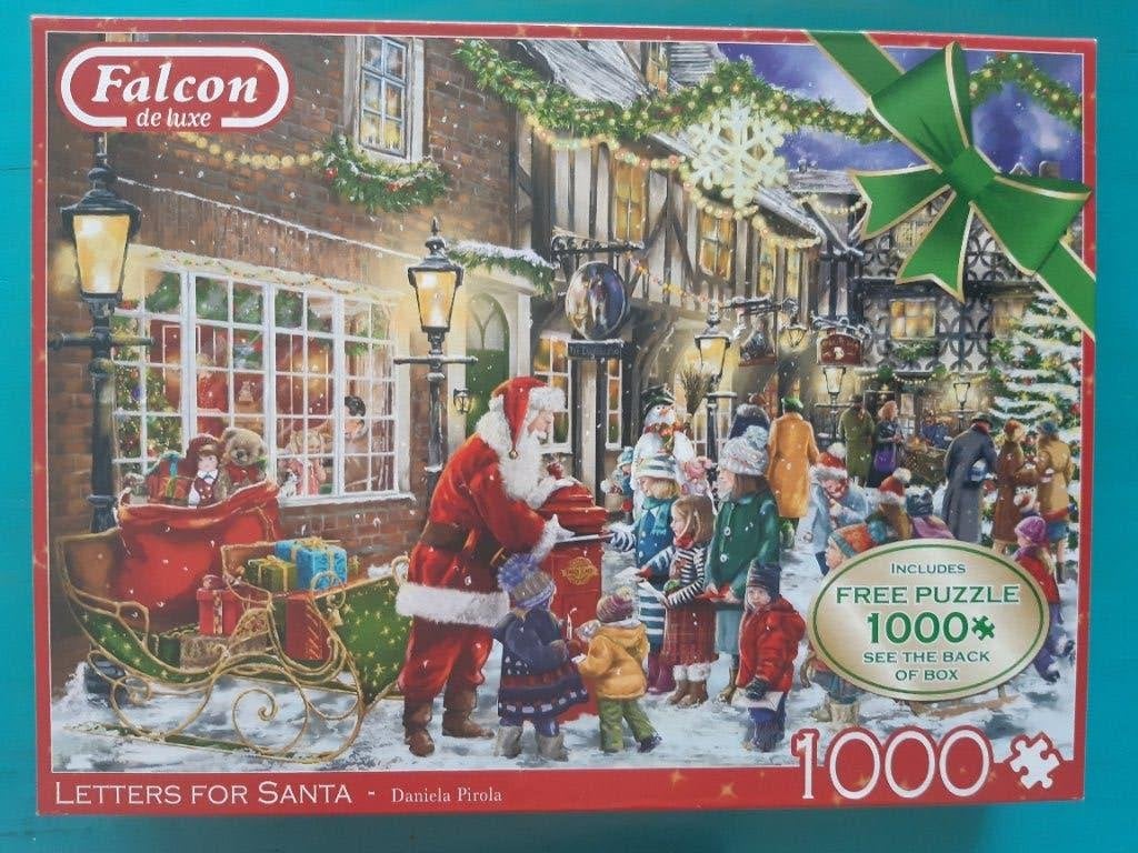 Puzzel Falcon 2 x letters for santa, Ophalen, 500 t/m 1500 stukjes, Gebruikt, Legpuzzel