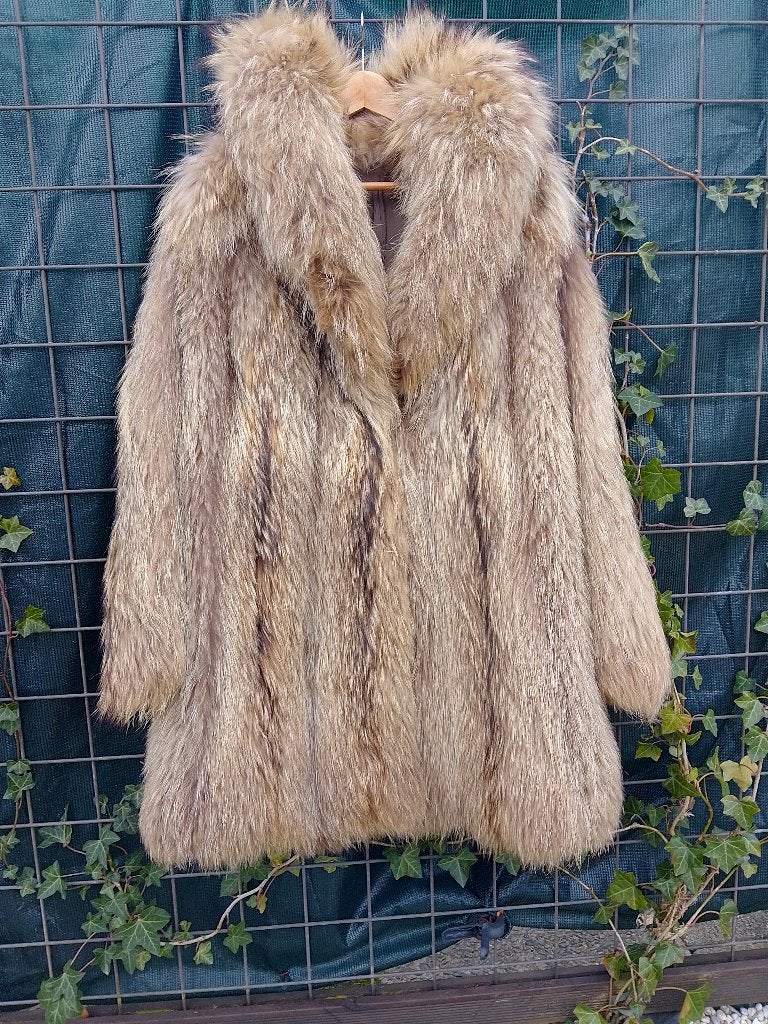 Bont jas XL, Ophalen of Verzenden, Zo goed als nieuw, Maat 46/48 (XL) of groter, Overige kleuren