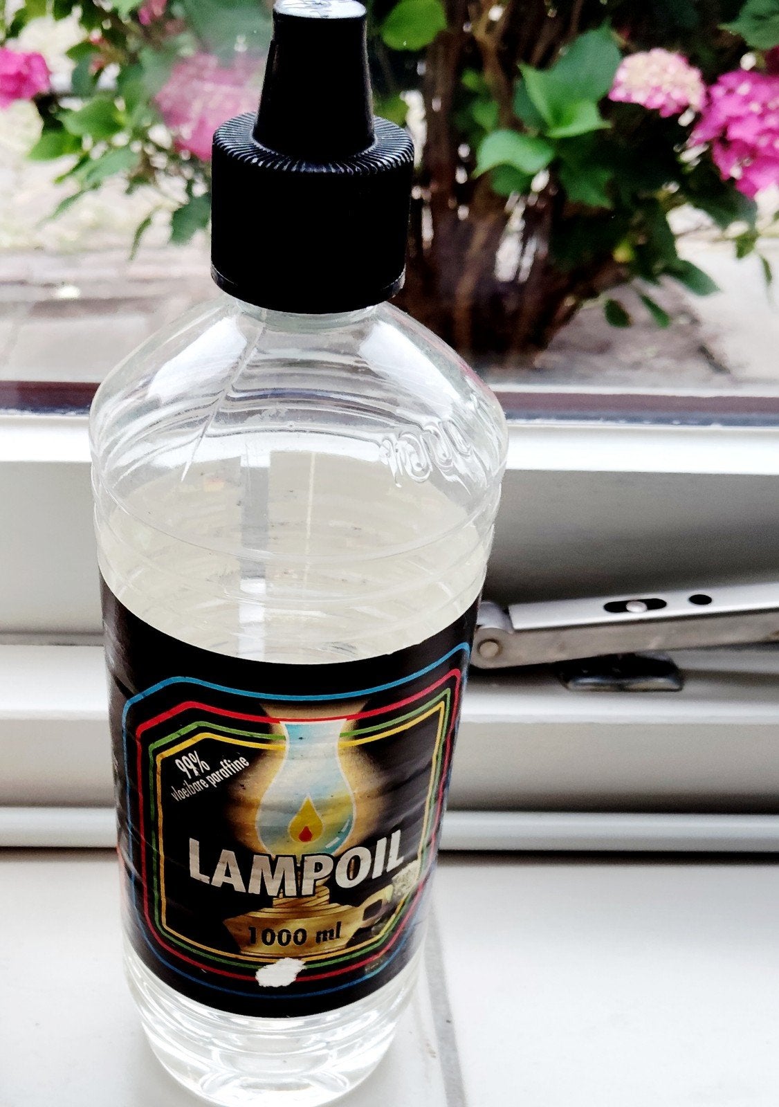 Fles lampolie, gratis, Ophalen