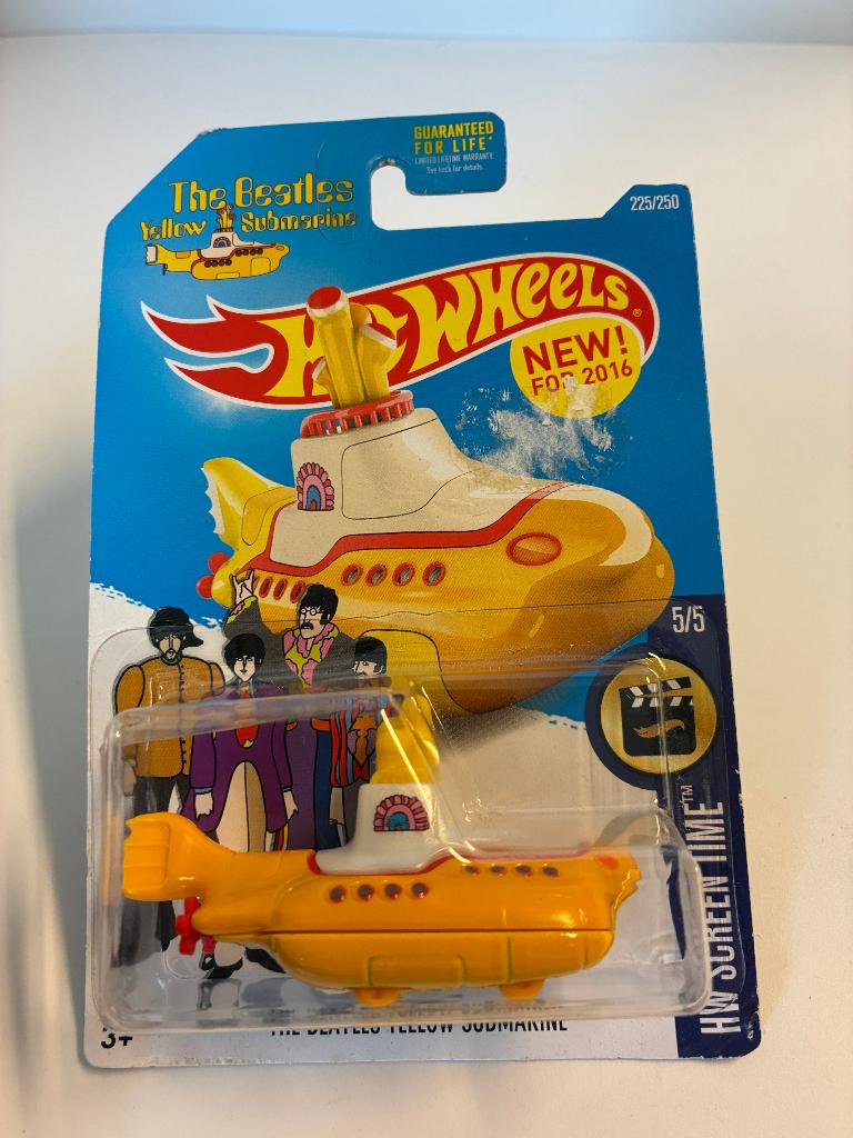 89401: The Beatles - Yellow Submarine - Hot Wheels, Hobby en Vrije tijd, Modelauto's | Overige schalen, Nieuw, Ophalen of Verzenden
