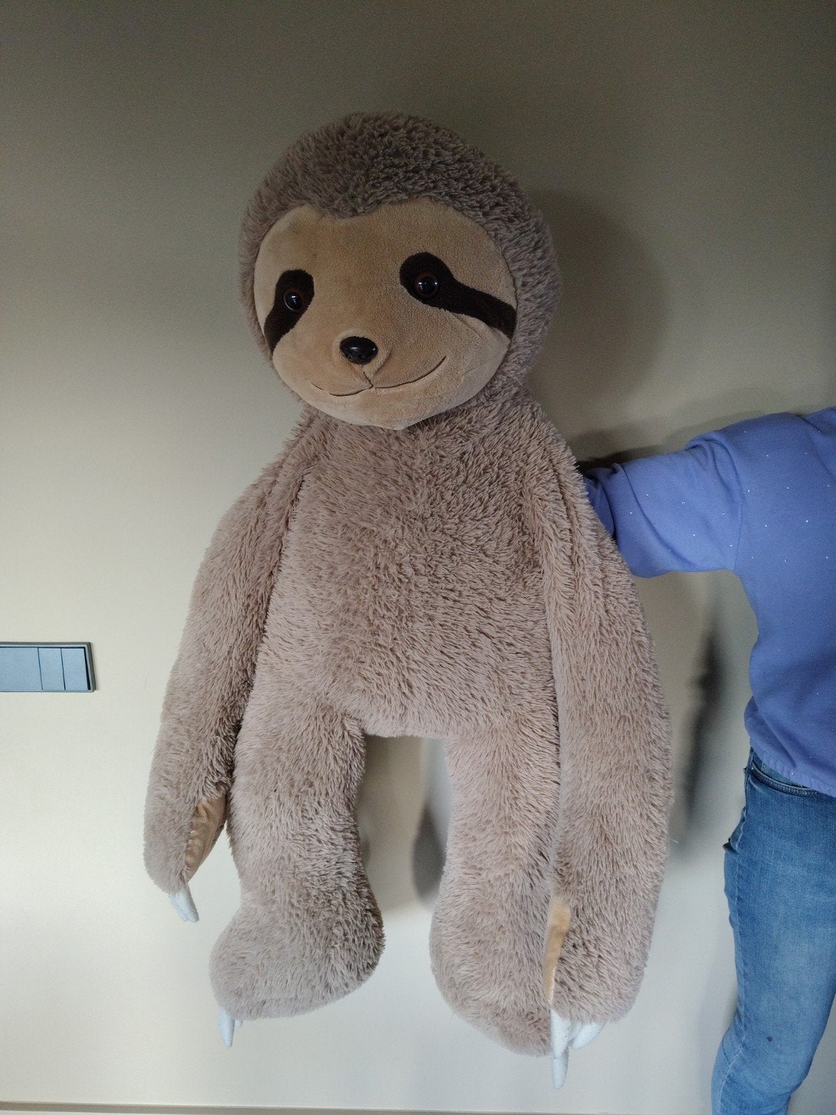 Grote luiaard knuffel, Kinderen en Baby's, Ophalen, Overige karakters, Overige typen, Zo goed als nieuw