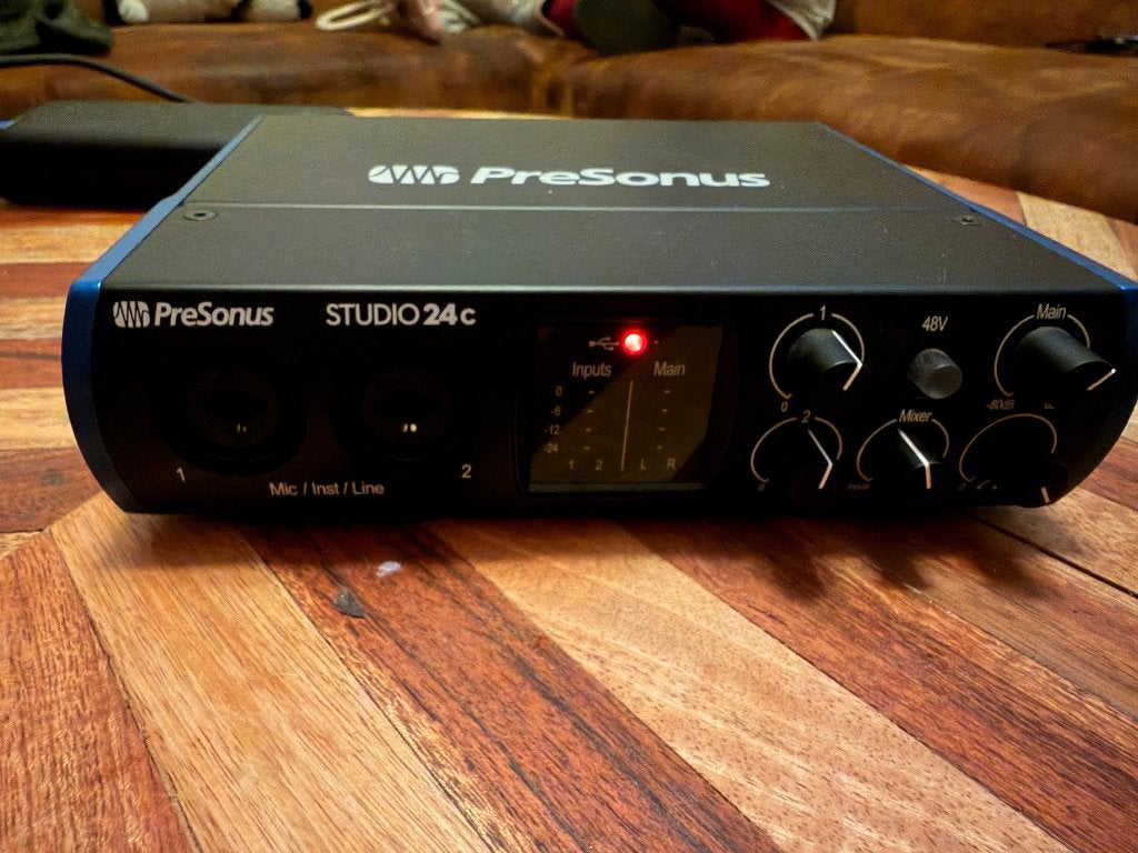 Presonus Studio 24c Audio Interface, Ophalen of Verzenden, Zo goed als nieuw, Minder dan 5 kanalen, Microfooningang