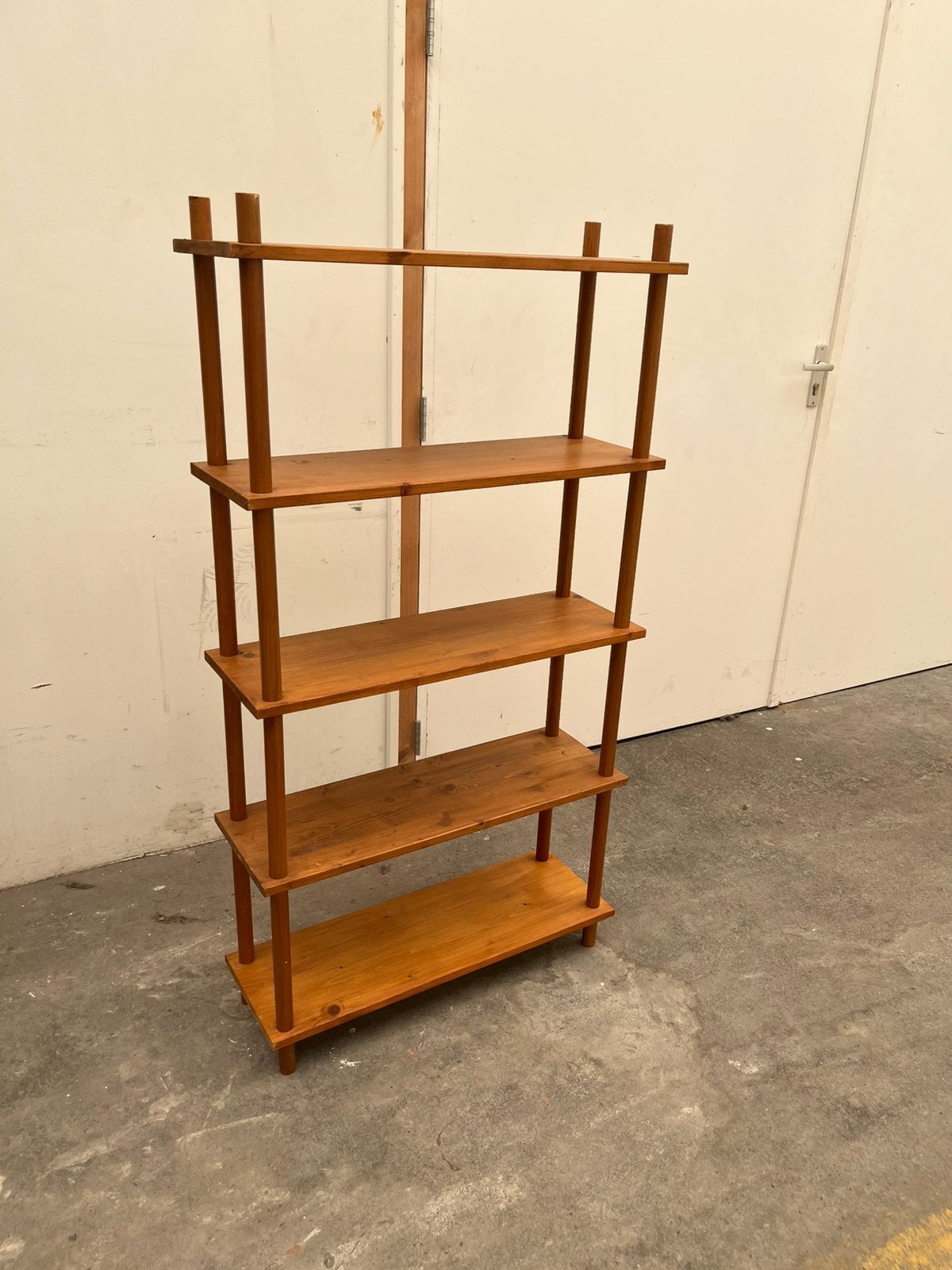 Stokkenkast vintage retro jaren 60-70 hout €95 grenen, Ophalen of Verzenden, Huis en Inrichting