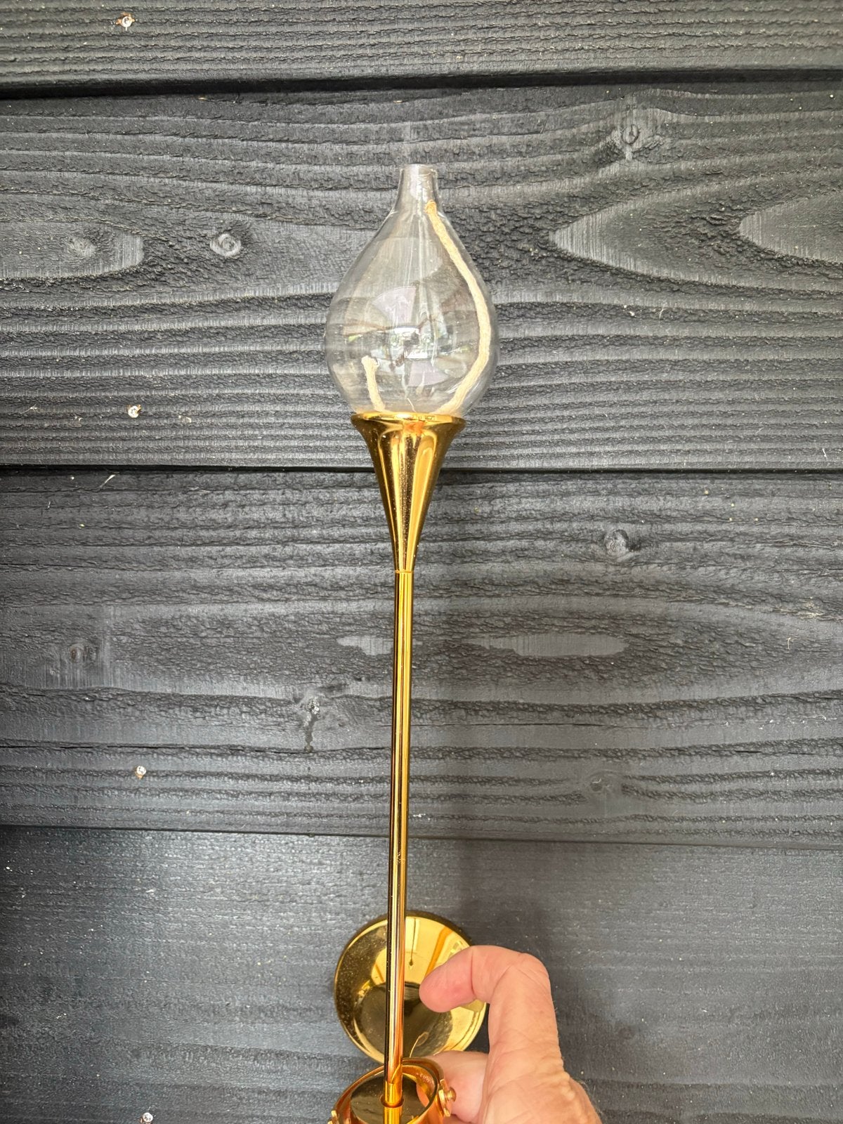 Vintage messing olielampje, Antiek en Kunst, Ophalen of Verzenden