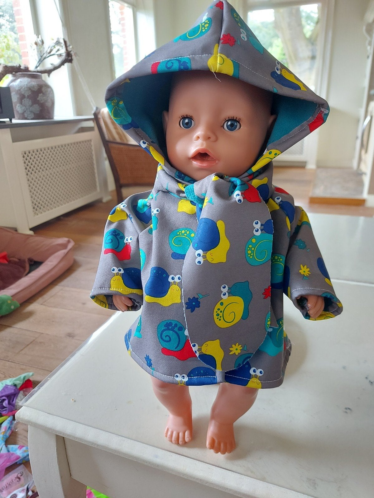 Warme softshel jas slakken baby born, Ophalen of Verzenden, Nieuw, Babypop