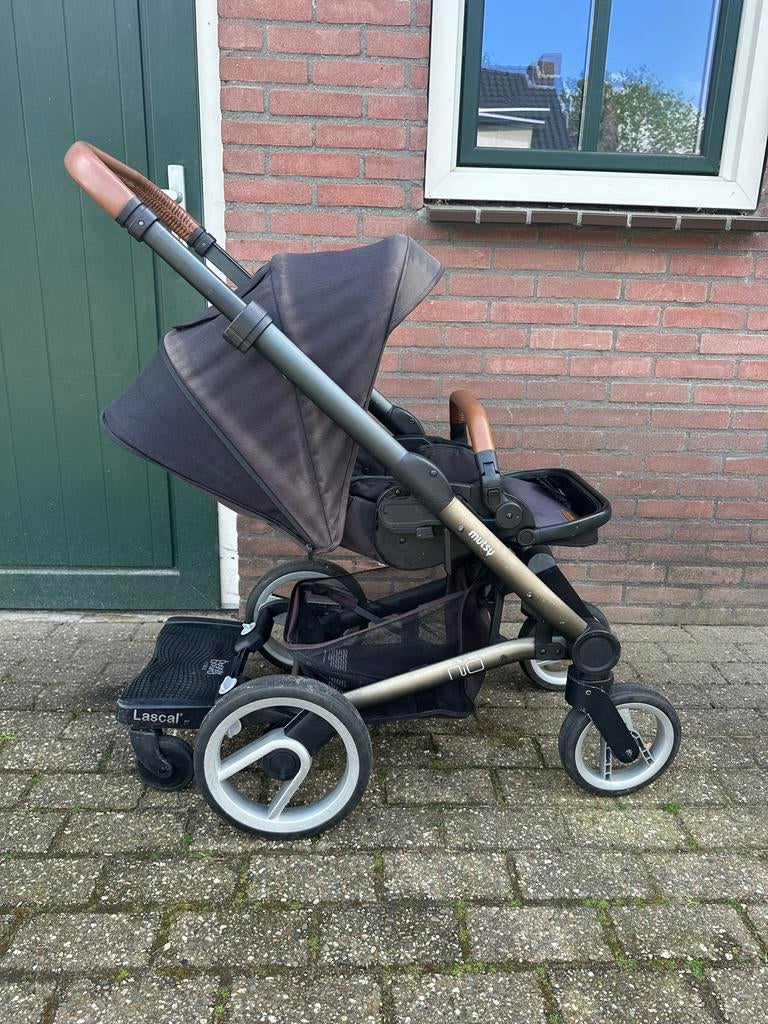 Mutsy Kinderwagen met wieg, verstelbaar + accessoires, Ophalen, Gebruikt, Combiwagen, Met reiswieg
