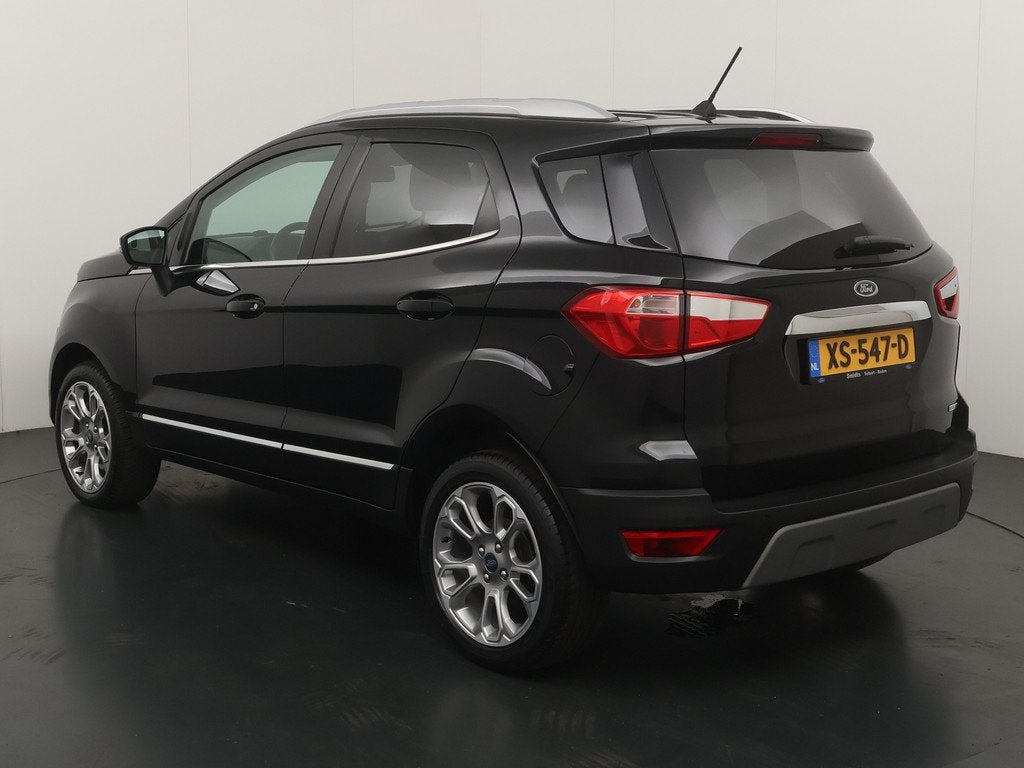 Ford EcoSport EcoBoost 125 pk Titanium AUTOMAAT | Winter Pac, Auto's, Ford, Gebruikt, Ecosport, Leder en Stof, Zwart