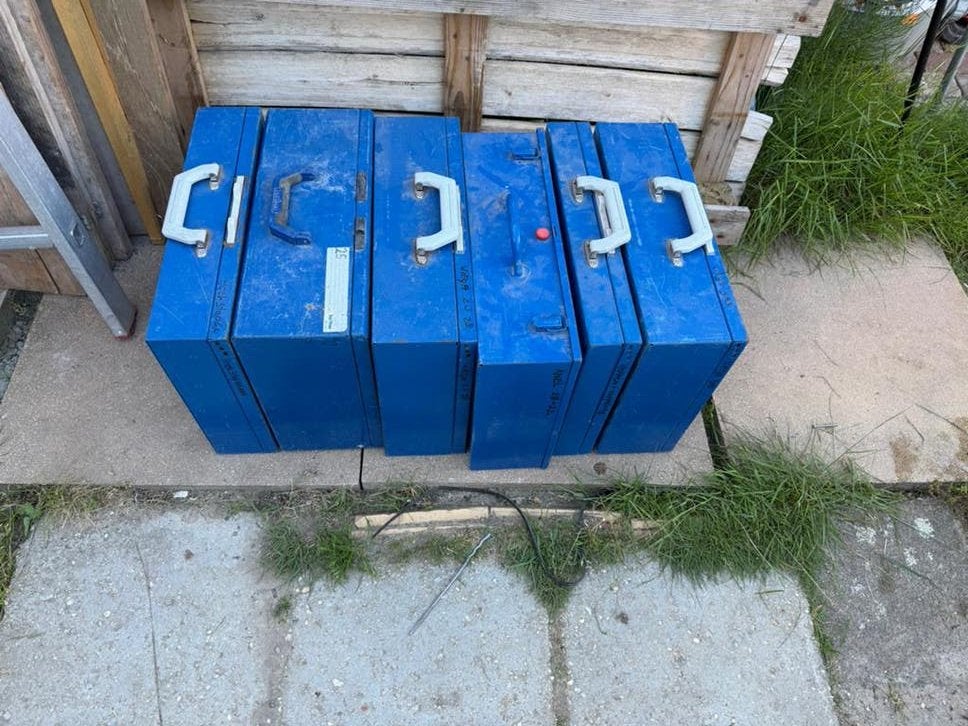 Blauwe sortimo sorteerkoffer, Ophalen, Gebruikt