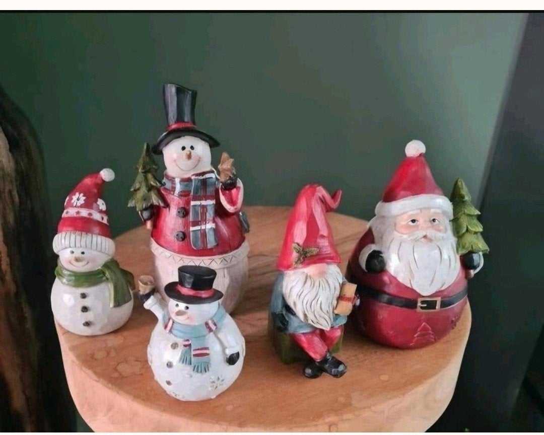 5 kerst figuren nieuw 20 en 10 cm hoog, Ophalen of Verzenden, Nieuw