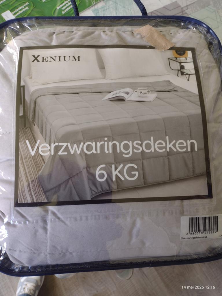 Te koop: verzwaringsdeken, Eenpersoons, Ophalen of Verzenden, Grijs, Deken of Dekbed