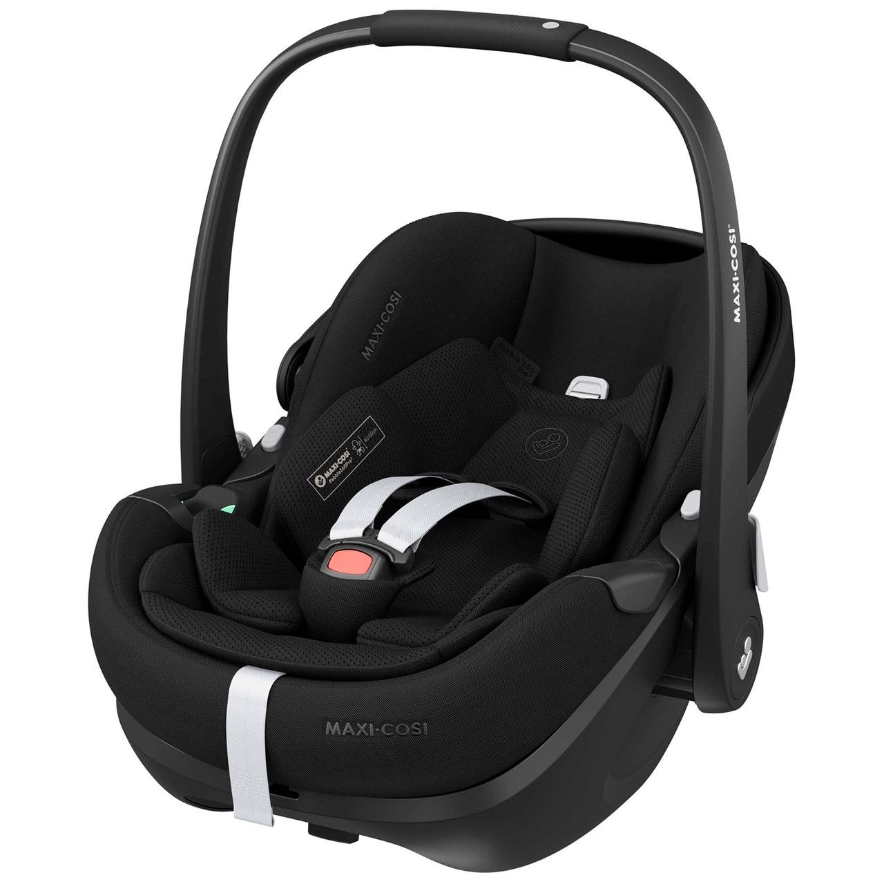 Maxi Cosi Pebble Pro 2 Zwart + Bugaboo Fox 5 Adapters, Autogordel of Isofix, Zo goed als nieuw, 0 t/m 13 kg, Maxi-Cosi