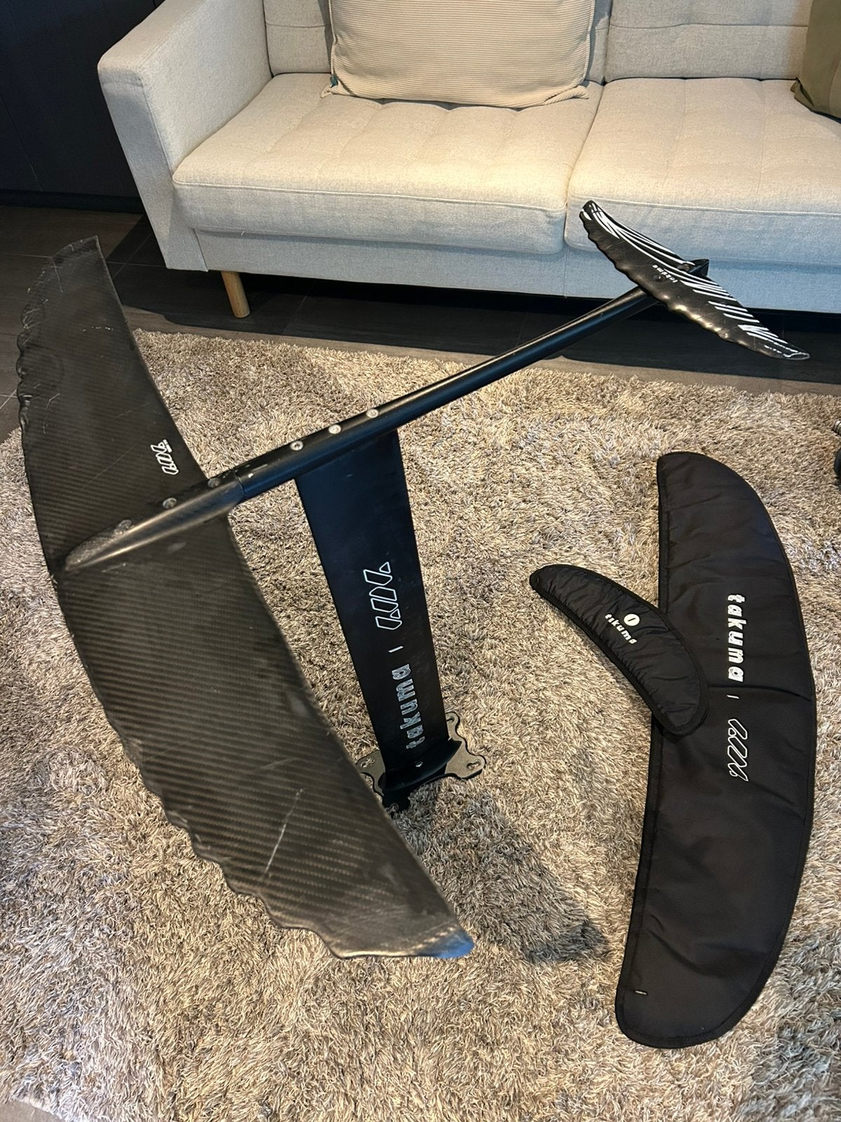 Takuma Kujira foil - compleet met 1210 voorvleugel, Ophalen, Gebruikt, Wingsurf-hydrofoil