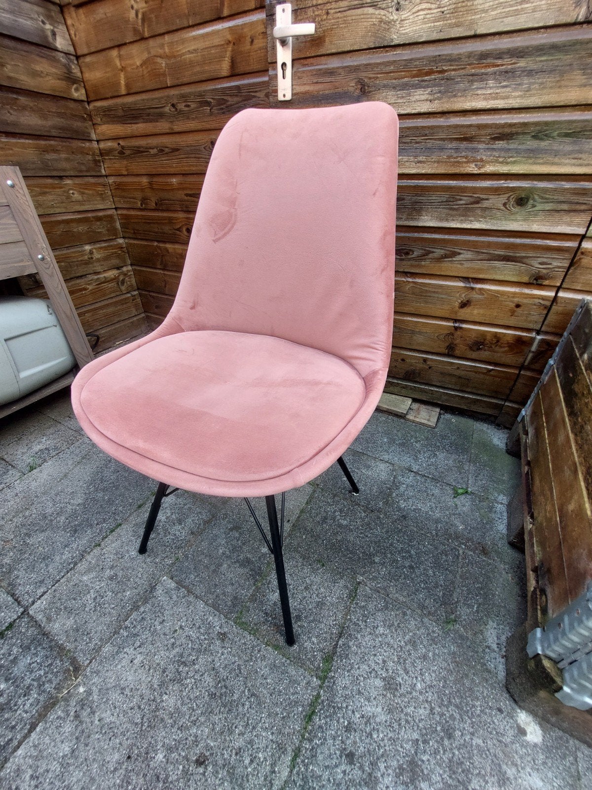 Kick Eetkamerstoel - Oud Roze, Gebruikt, Overige kleuren, Modern, Scandinavisch, Ophalen of Verzenden