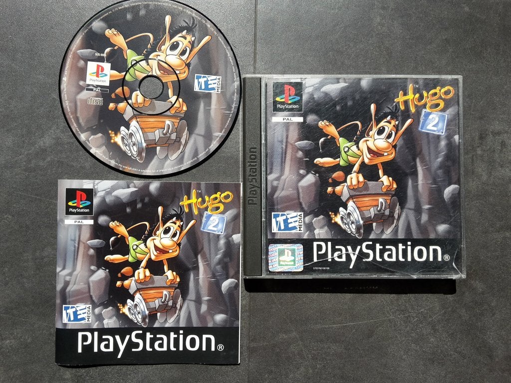 PS1 - Hugo 2 - PlayStation 1 PSX, Avontuur en Actie, 1 speler, Ophalen of Verzenden, Zo goed als nieuw