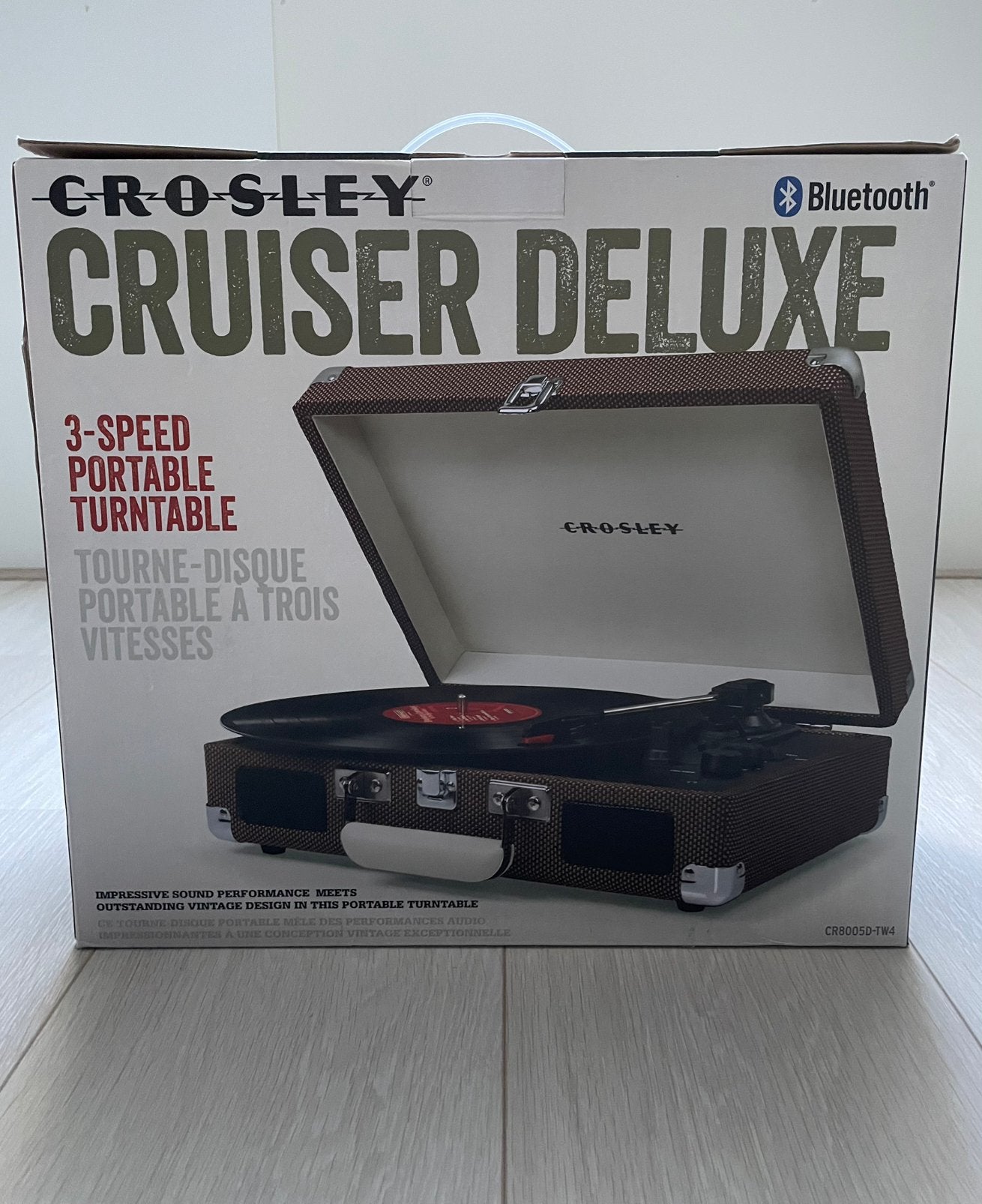 Platenspeler Crosley Cruiser Deluxe, Pitch-regelaar, Zo goed als nieuw, Platenspeler, Ophalen
