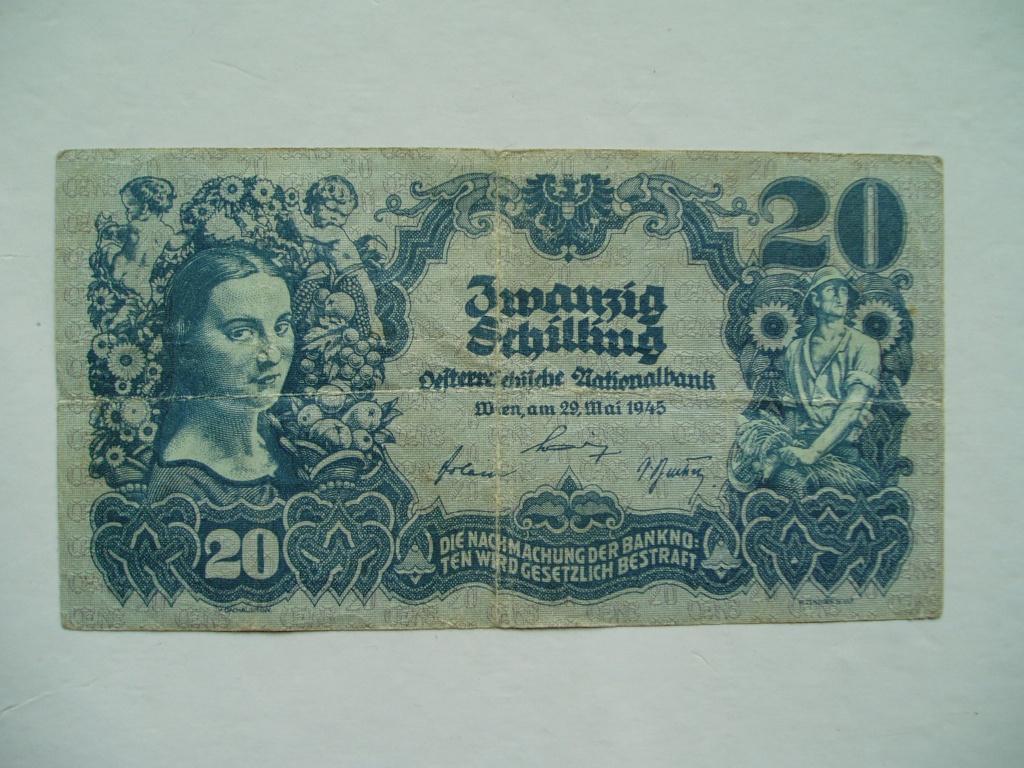 1014. Oostenrijk, 20 schilling 1945 Girl & Farmer., Postzegels en Munten, Bankbiljetten | Europa | Niet-Eurobiljetten, Verzenden