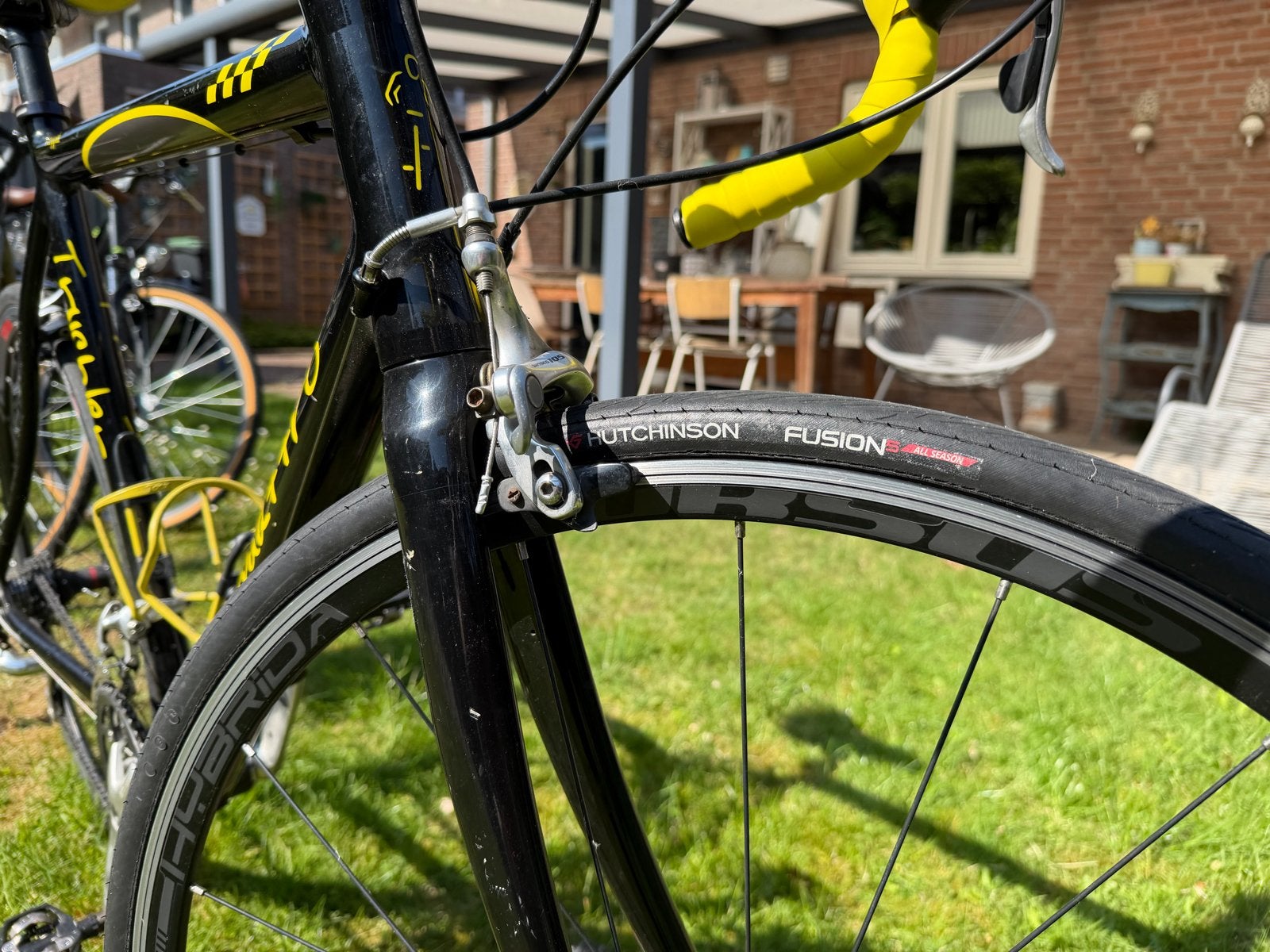 Racefiets Quattro Trickler - Zwart/Geel, Fietsen en Brommers, Fietsen | Racefietsen, 28 inch, Gebruikt, Aluminium, Meer dan 20 versnellingen