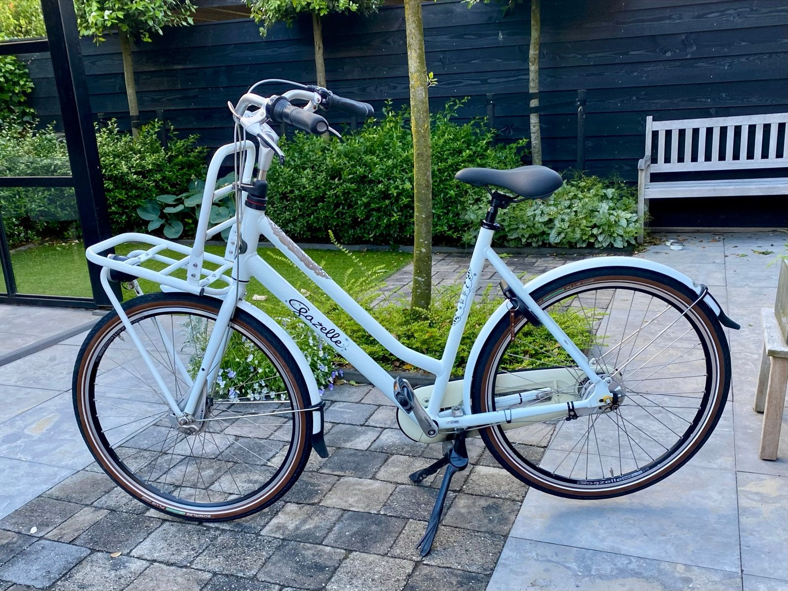 Gazelle Damesfiets maat 59 - Stijlvol & Comfortabel, Fietsen en Brommers, Ophalen, Gebruikt, Velgrem, Versnellingen