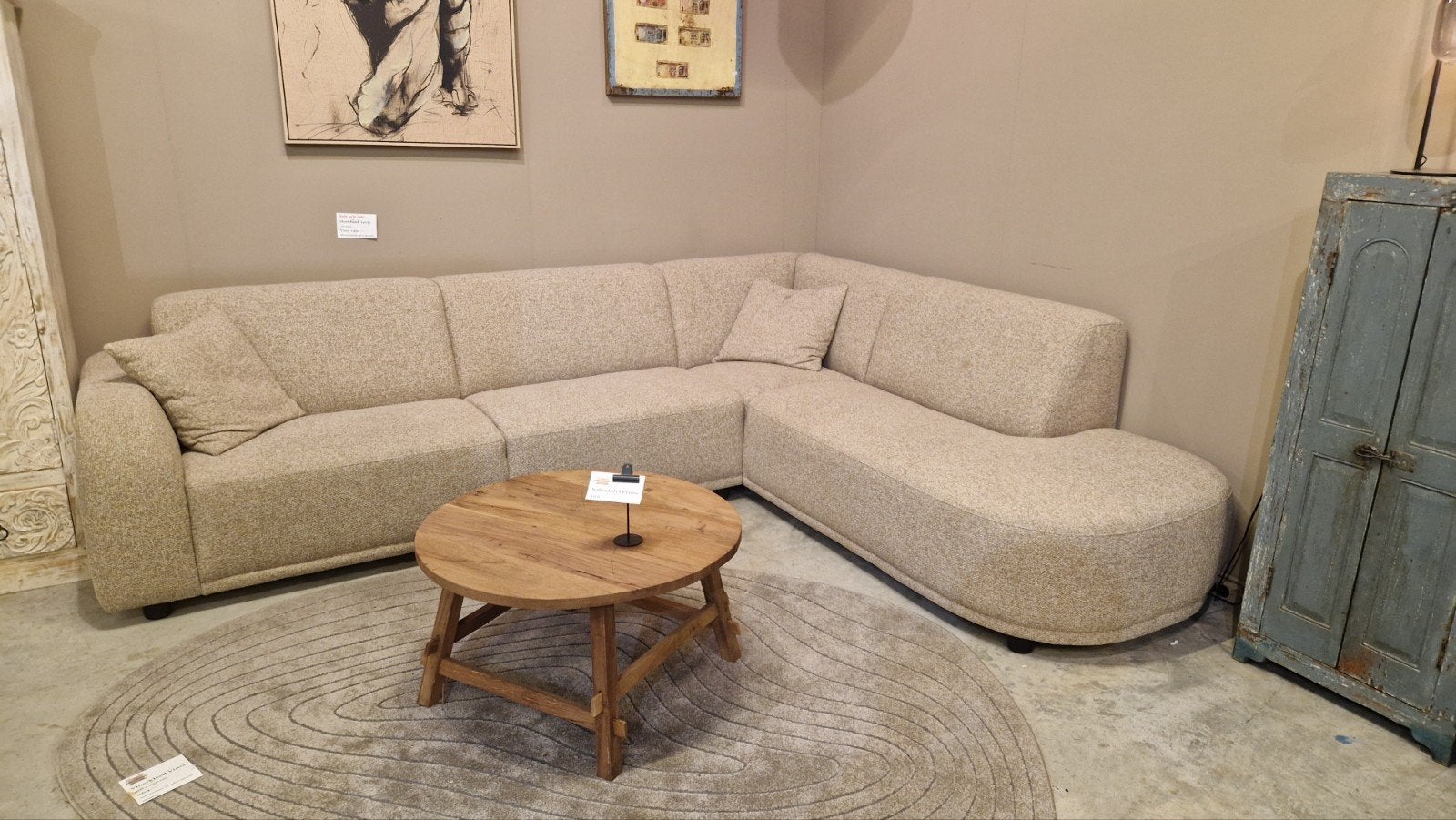 Sale‼️ moderne strakke hoekbank met lounge deel, Ophalen, Nieuw, 150 cm of meer, Vierpersoons of meer