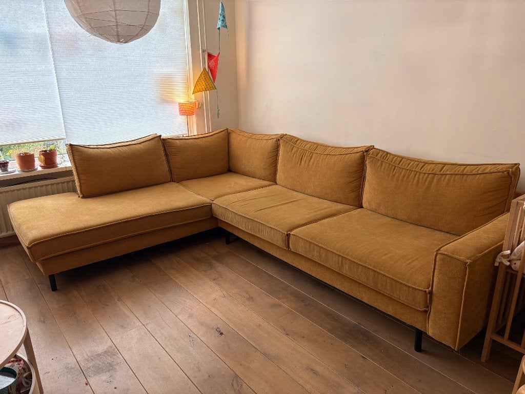 Hoekbank Nous Living Lexington, Ophalen, 250 tot 300 cm, Gebruikt, Hoekbank