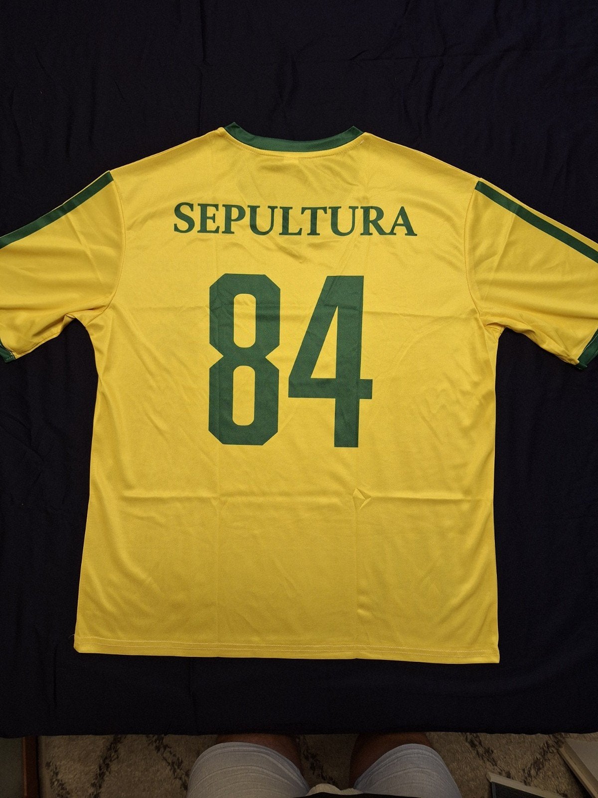 Sepultura 84 Brazil Voetbalshirt - Geel/Groen maat L, Maat 52/54 (L), Geel, Nieuw, Ophalen of Verzenden