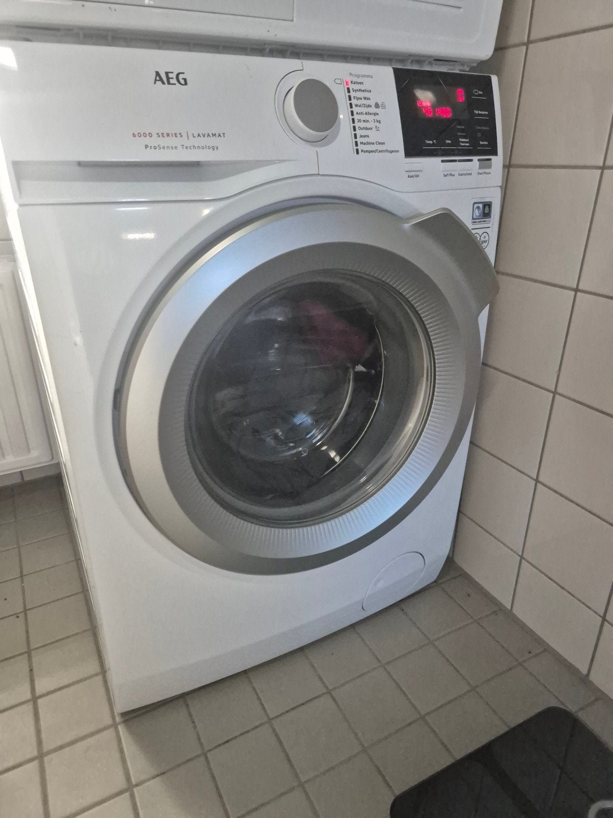 AEG LR63BERLIN 6000 SERIE 9 kg Voorlader Wasmachine, 1200 tot 1600 toeren, 8 tot 10 kg, Ophalen of Verzenden, Zo goed als nieuw