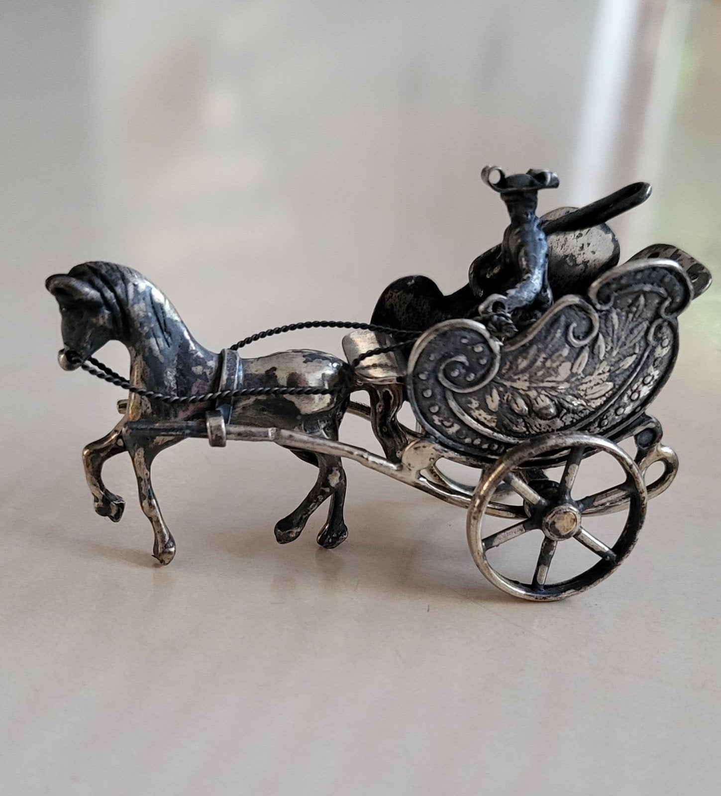 Zilveren miniatuur, Ophalen of Verzenden